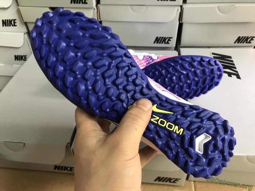Nike Air Zoom Mercurial Superfly 9 Elite TF Football Shoes - White/Blue/Pink
