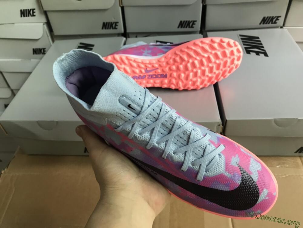 Nike Air Zoom Mercurial Superfly 9 Elite TF Football Shoes - Blue/Purple/Red