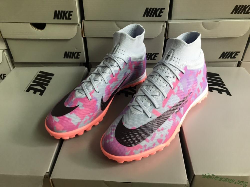 Nike Air Zoom Mercurial Superfly 9 Elite TF Football Shoes - Blue/Purple/Red