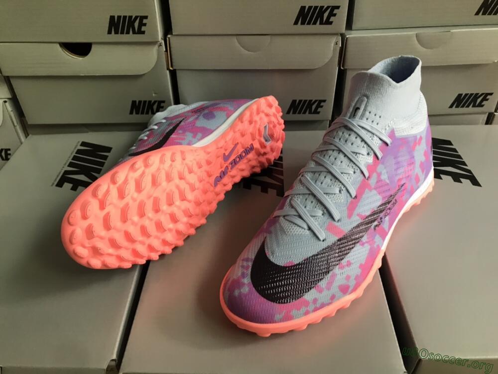 Nike Air Zoom Mercurial Superfly 9 Elite TF Football Shoes - Blue/Purple/Red