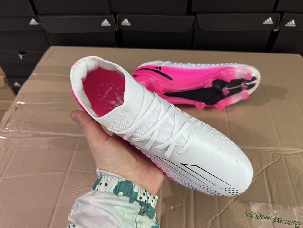 Adidas X Speedportal.1 FG Football Boots - White/Pink/Black