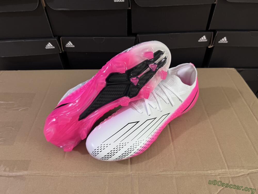 Adidas X Speedportal.1 FG Football Boots - White/Pink/Black