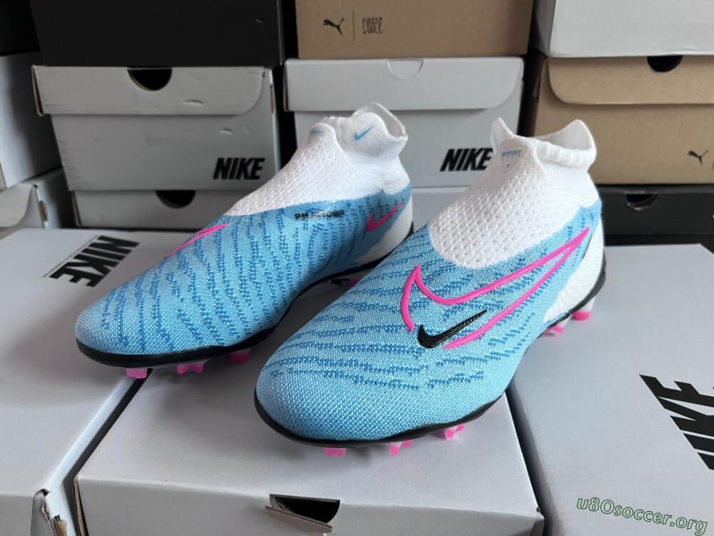 Nike Phantom GX Elite DF FG Football Boots - Blue/White/Pink
