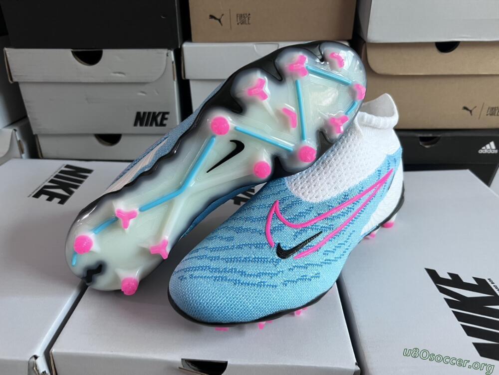 Nike Phantom GX Elite DF FG Football Boots - Blue/White/Pink