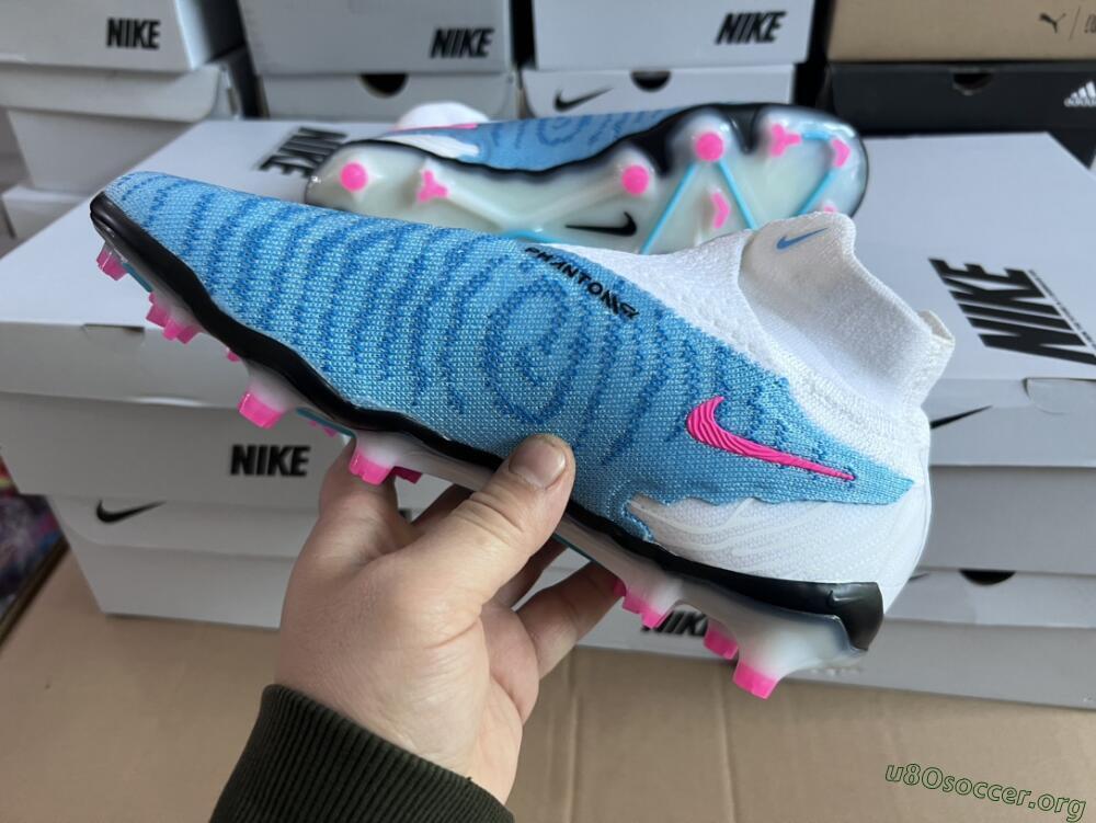 Nike Phantom GX Elite DF FG Football Boots - Blue/White/Pink