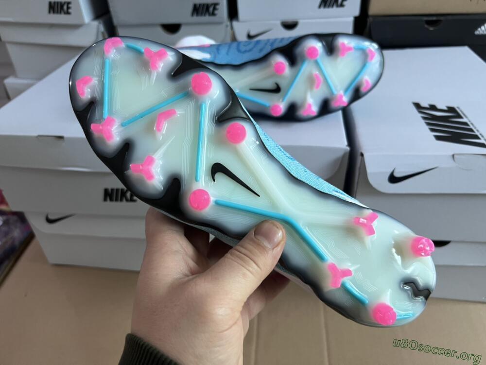 Nike Phantom GX Elite DF FG Football Boots - Blue/White/Pink