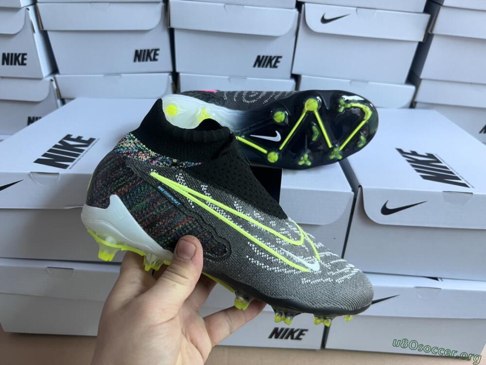 Nike Phantom GX Elite DF FG Football Boots - Black/Rainbow