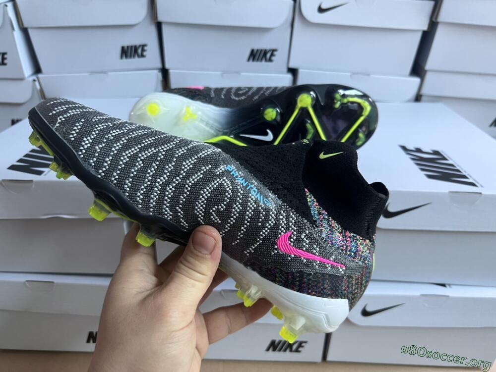 Nike Phantom GX Elite DF FG Football Boots - Black/Rainbow