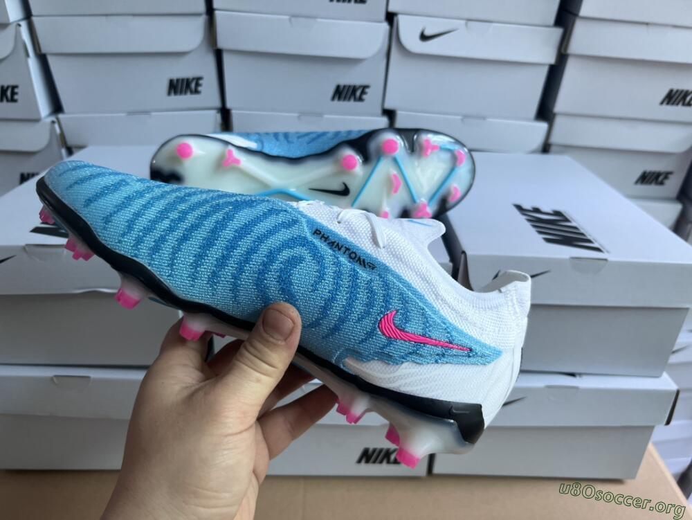 Nike Phantom GX Elite FG Football Boots - Blue/White/Pink