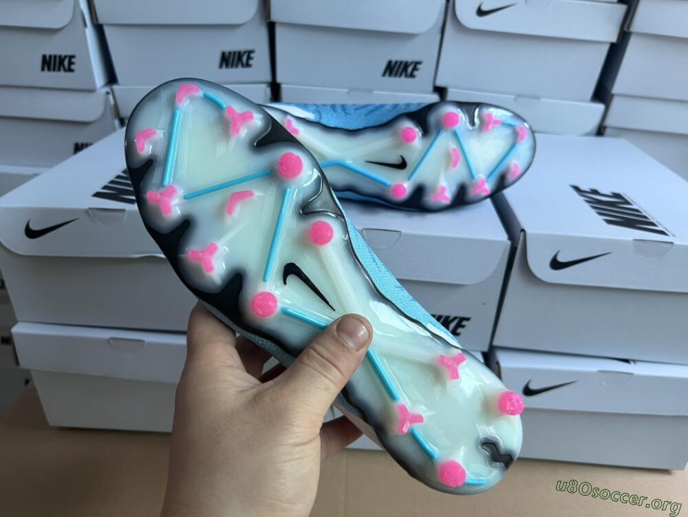 Nike Phantom GX Elite FG Football Boots - Blue/White/Pink