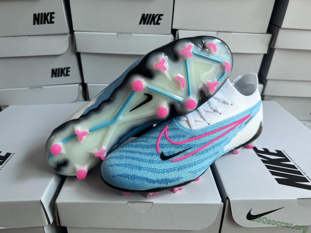 Nike Phantom GX Elite FG Football Boots - Blue/White/Pink