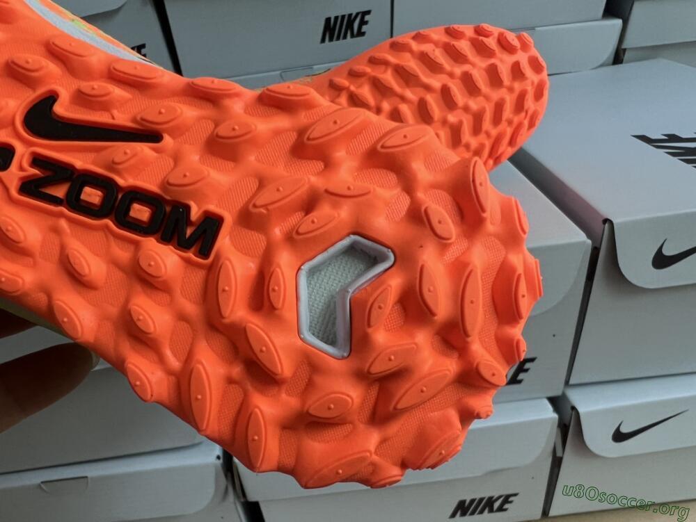 Nike Air Zoom Mercurial Vapor 15 Elite TF Football Shoes - Green/Black/Orange