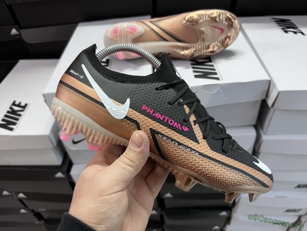 Nike Phantom GT Elite FG Football Boots - Black/Gold/White