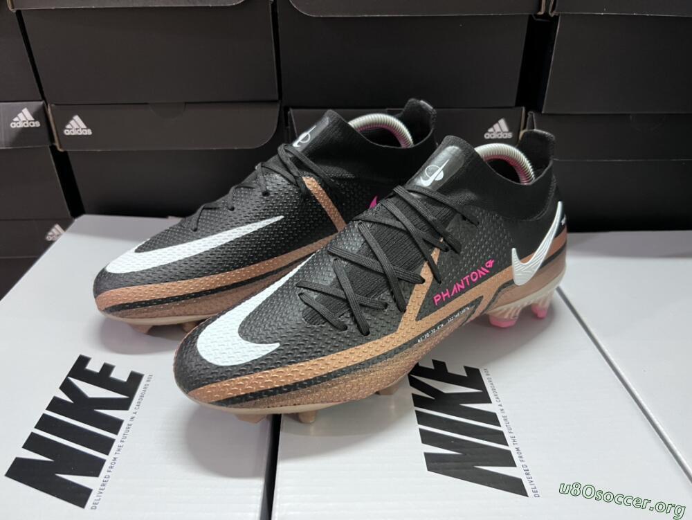 Nike Phantom GT 2 DF Elite FG Football Boots - Black/Gold/White