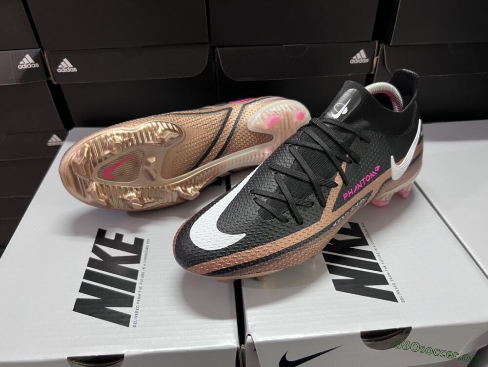 Nike Phantom GT 2 DF Elite FG Football Boots - Black/Gold/White