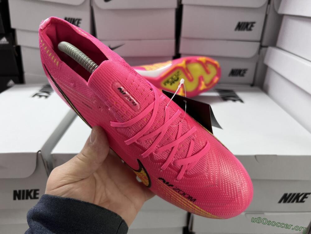 Nike Air Zoom Mercurial Vapor 15 Elite FG Football Boots - Pink/Yellow