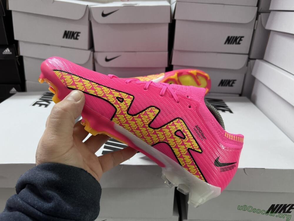 Nike Air Zoom Mercurial Vapor 15 Elite FG Football Boots - Pink/Yellow