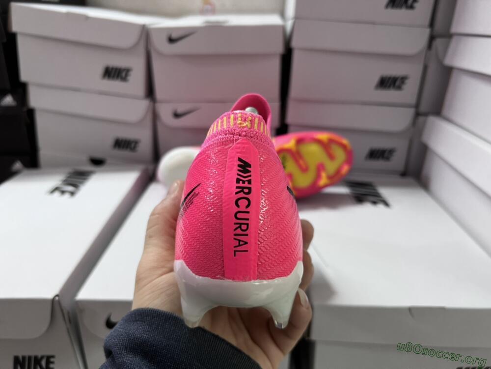 Nike Air Zoom Mercurial Vapor 15 Elite FG Football Boots - Pink/Yellow