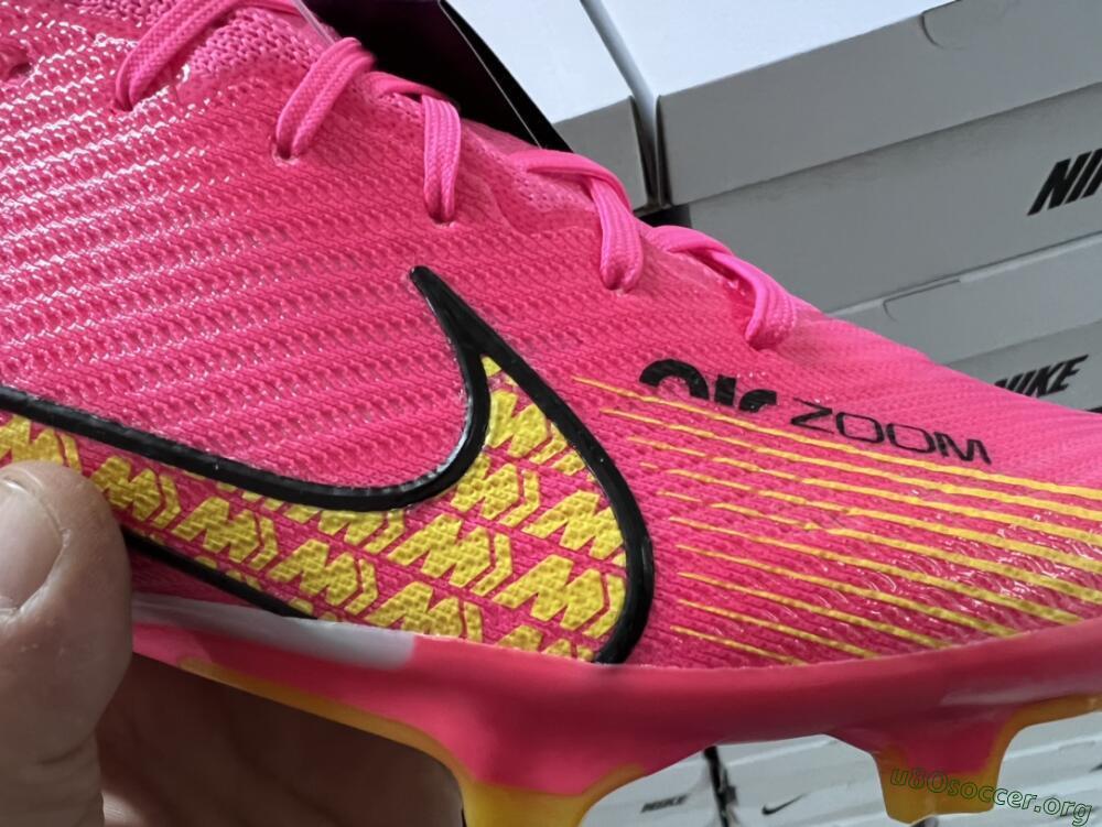 Nike Air Zoom Mercurial Vapor 15 Elite FG Football Boots - Pink/Yellow