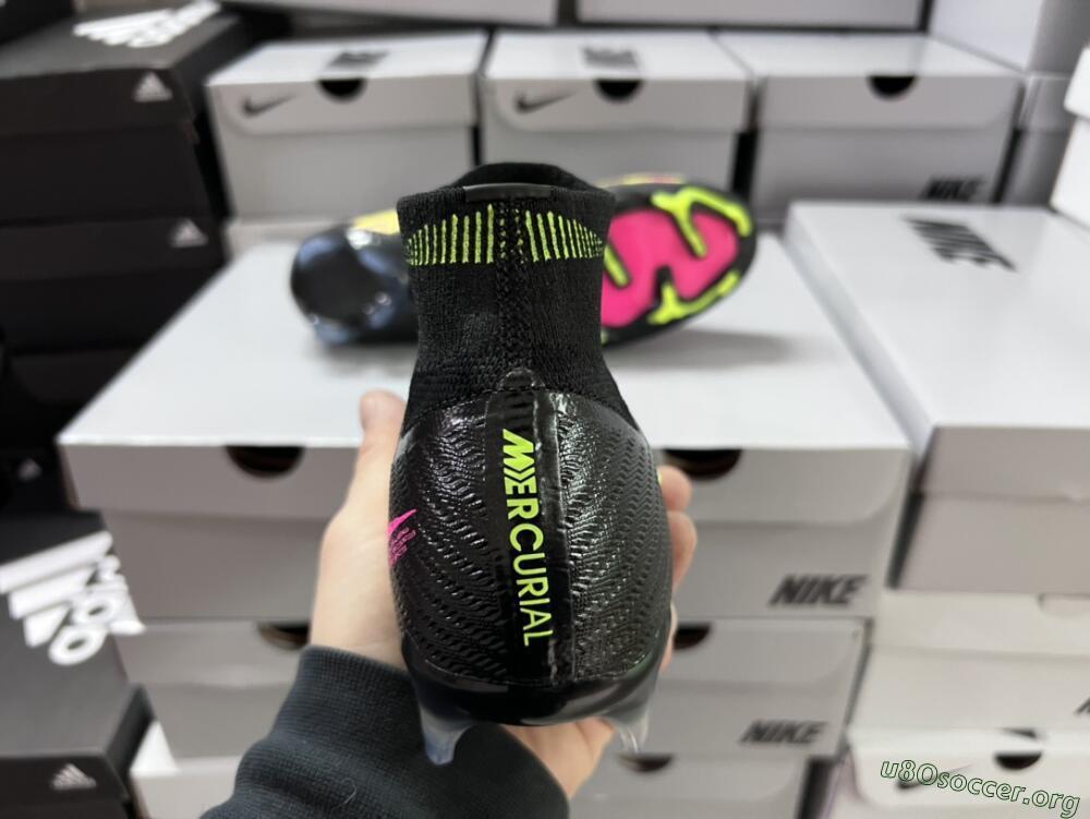 Nike Air Zoom Mercurial Superfly 9 Elite FG Football Boots - Black/Yellow/Pink