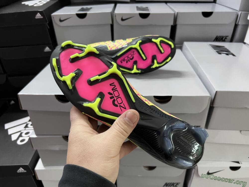 Nike Air Zoom Mercurial Superfly 9 Elite FG Football Boots - Black/Yellow/Pink
