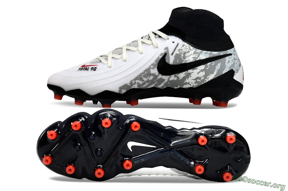 Nike Phantom Luna Elite Total 90 AG Football Boots - White/Black/Orange 1