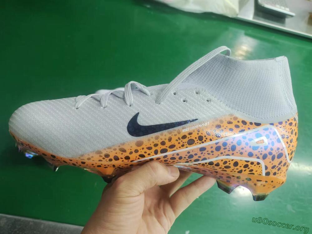 Nike Air Zoom Mercurial Superfly 10 Elite FG Football Boots - Grey/Leopard/Gold