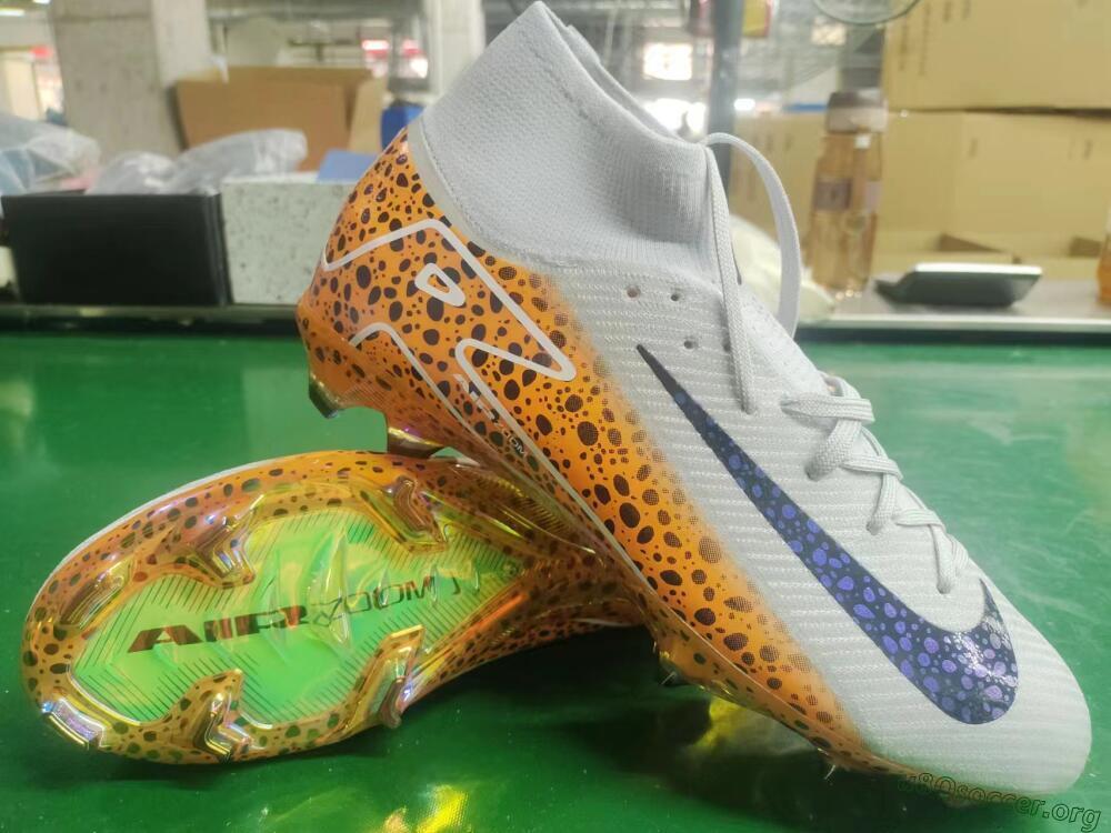 Nike Air Zoom Mercurial Superfly 10 Elite FG Football Boots - Grey/Leopard/Gold