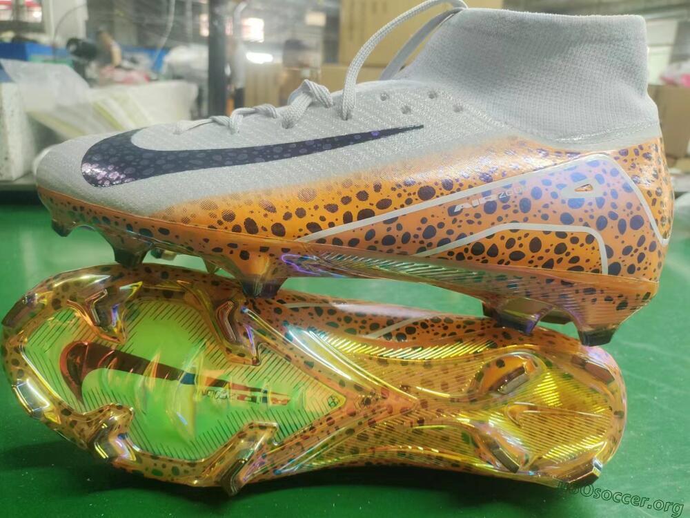 Nike Air Zoom Mercurial Superfly 10 Elite FG Football Boots - Grey/Leopard/Gold