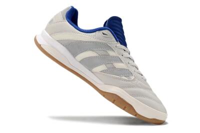Adidas Predator Mundial IC Football Shoes - Grey/Blue/White