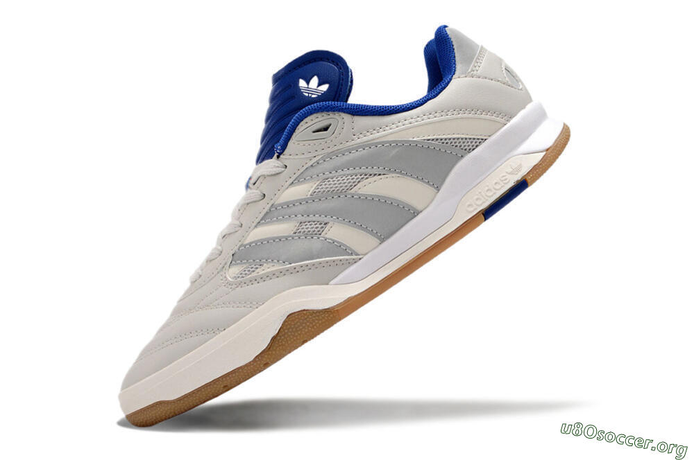 Adidas Predator Mundial IC Football Shoes - Grey/Blue/White 5