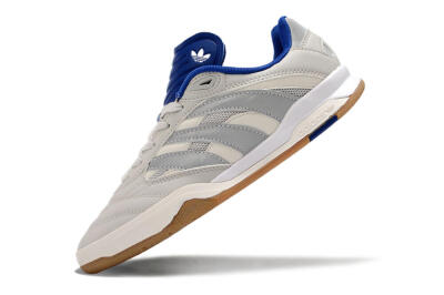 Adidas Predator Mundial IC Football Shoes - Grey/Blue/White