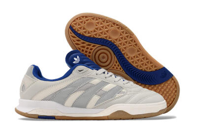 Adidas Predator Mundial IC Football Shoes - Grey/Blue/White