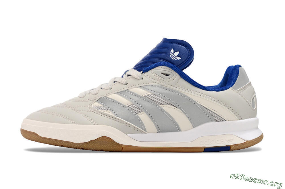 Adidas Predator Mundial IC Football Shoes - Grey/Blue/White 3