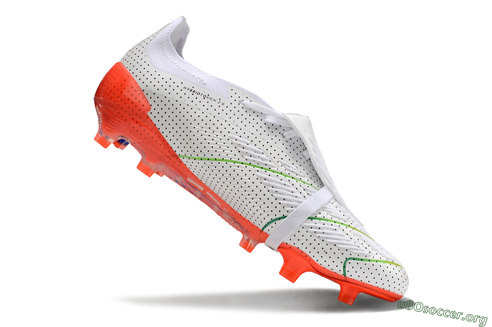Adidas Predator Elite Foldover Tongue Euphoria FG Football Boots - White/Silver/Blue 4