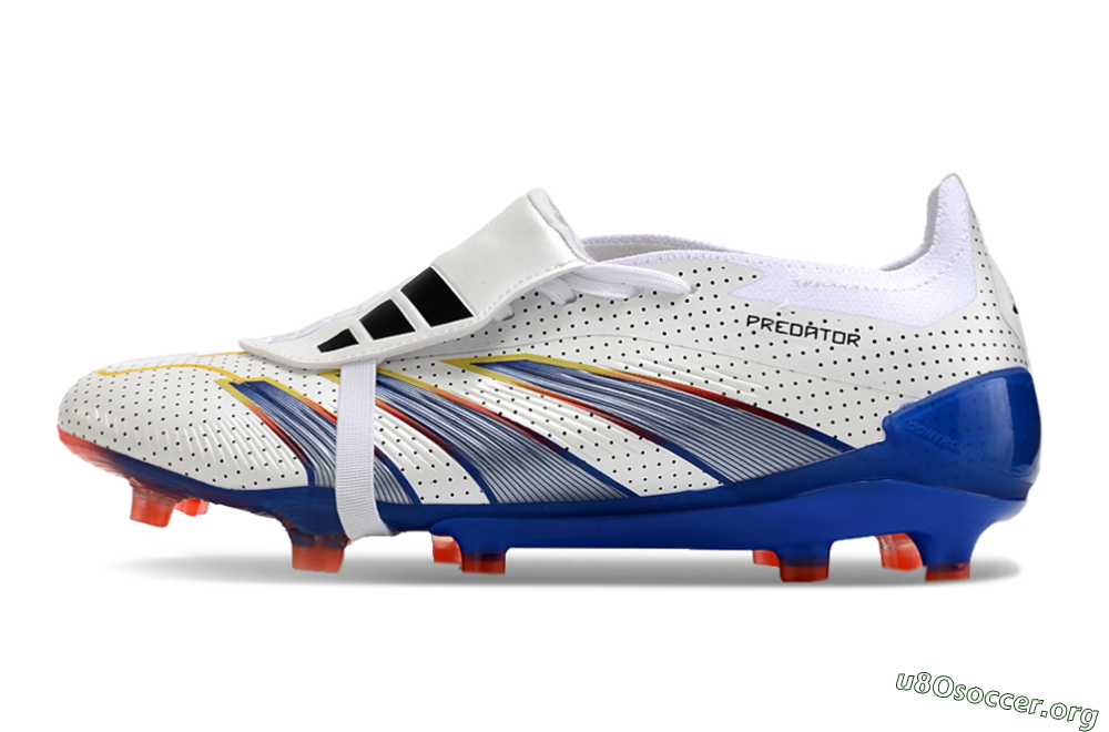 Adidas Predator Elite Foldover Tongue Euphoria FG Football Boots - White/Silver/Blue 3