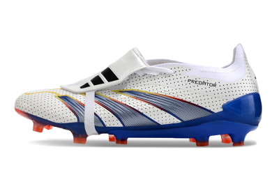 Adidas Predator Elite Foldover Tongue Euphoria FG Football Boots - White/Silver/Blue