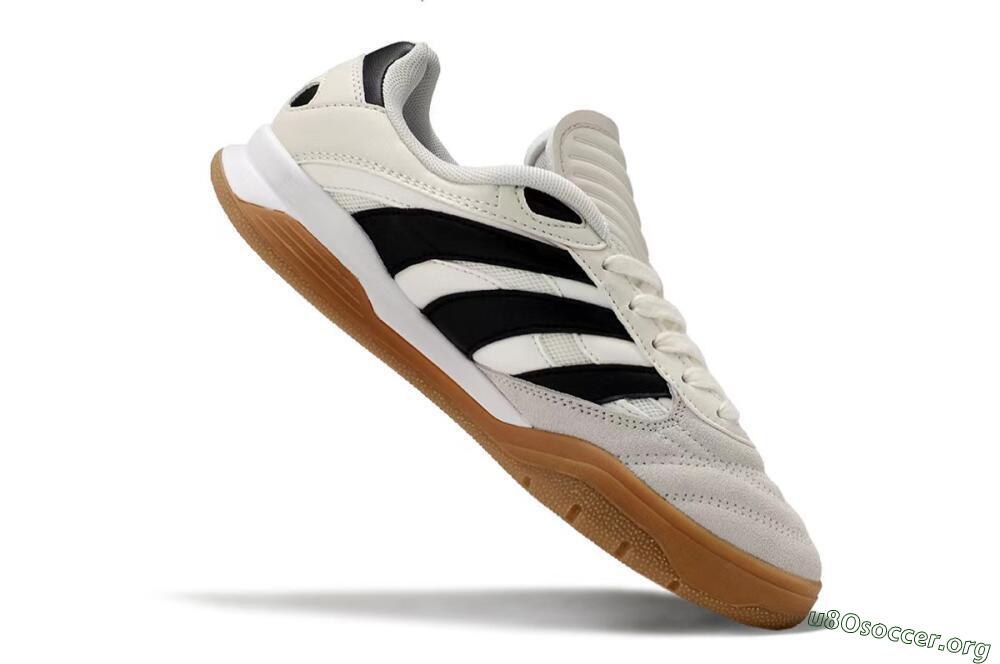 Adidas Predator Mundial IC Football Shoes - Beige/Black/Brown 4