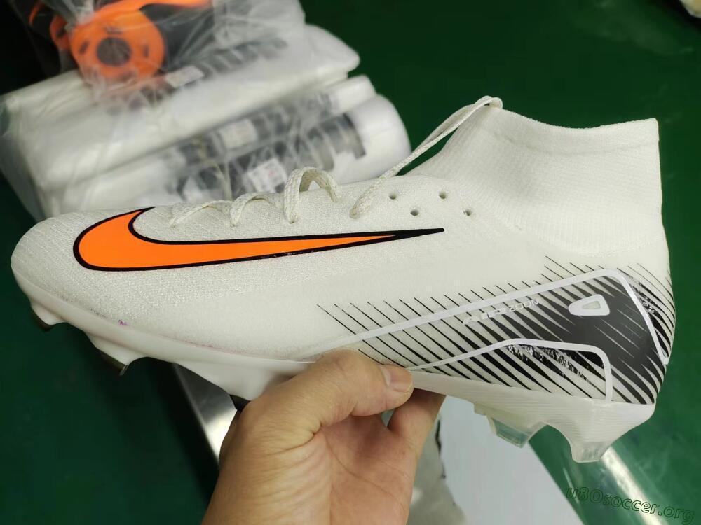 Nike Air Zoom Mercurial Superfly 10 Elite FG Football Boots - White/Orange/Black