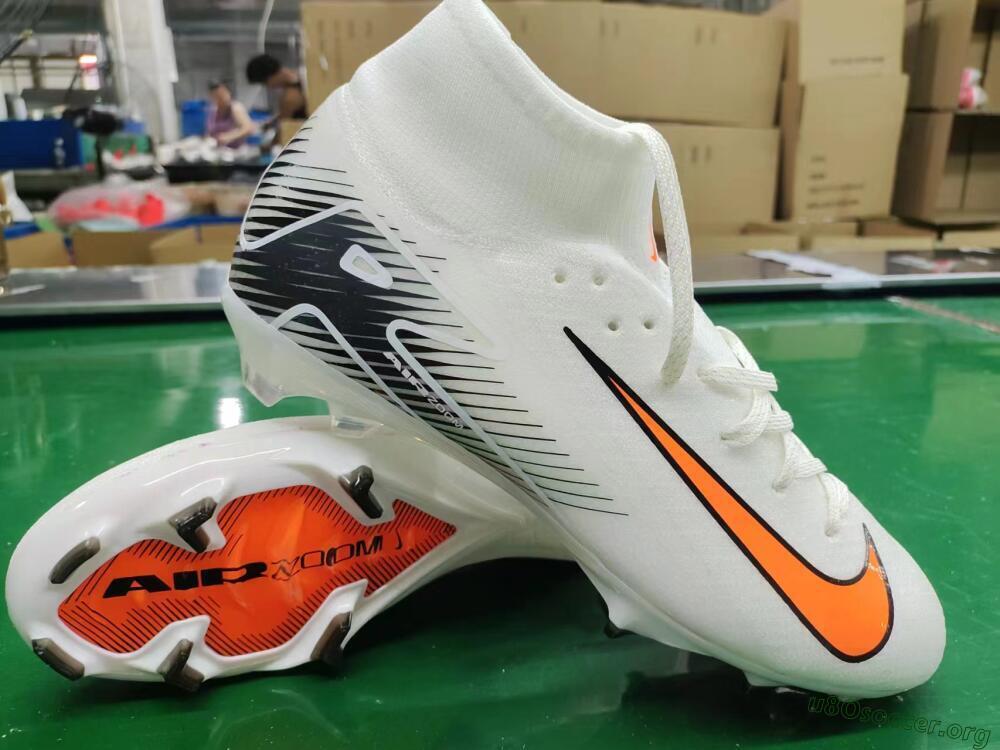 Nike Air Zoom Mercurial Superfly 10 Elite FG Football Boots - White/Orange/Black