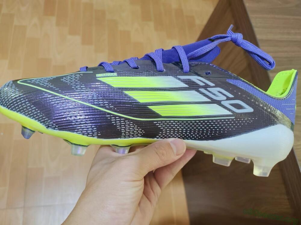 Adidas F50 Adizero FG Football Boots - Purple/Yellow/White