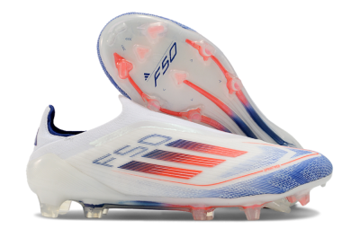 Adidas F50 Elite Laceless FG Football Boots - Blue/Red/Beige