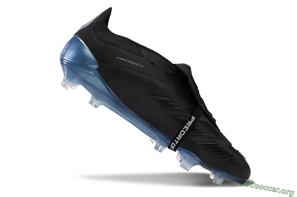 Adidas Predator Elite Tongue FG Football Boots - Black/Silver/Blue 4