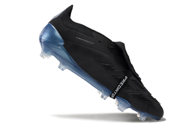 Adidas Predator Elite Tongue FG Football Boots - Black/Silver/Blue