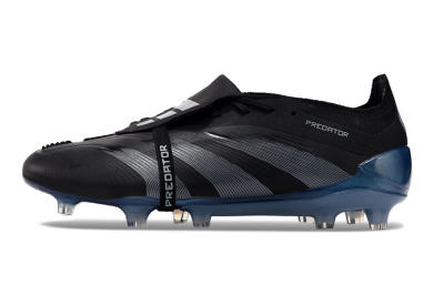 Adidas Predator Elite Tongue FG Football Boots - Black/Silver/Blue