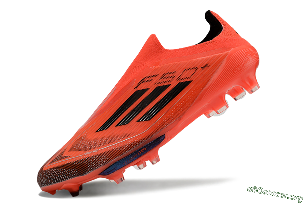 Adidas F50 Lightstrike Pro Laceless FG Football Boots - Red/Black/White 5