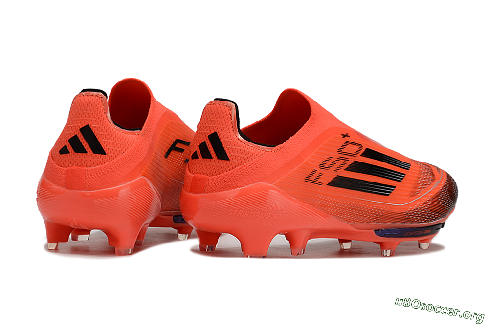 Adidas F50 Lightstrike Pro Laceless FG Football Boots - Red/Black/White 6