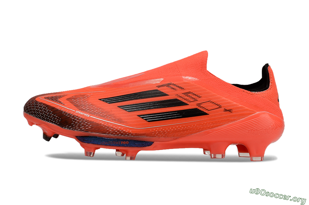 Adidas F50 Lightstrike Pro Laceless FG Football Boots - Red/Black/White 3