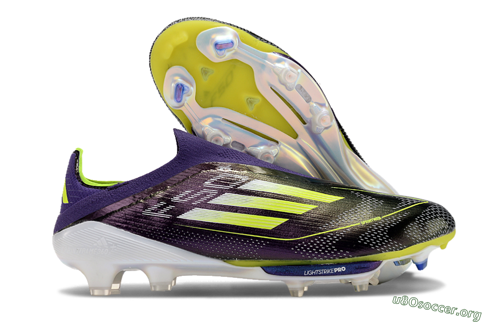 Adidas F50+ Lightstrike Pro FG Football Boots - Purple/Yellow/Blue 2