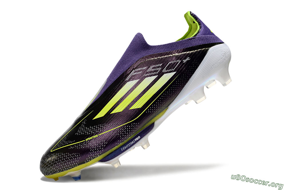 Adidas F50+ Lightstrike Pro FG Football Boots - Purple/Yellow/Blue 5